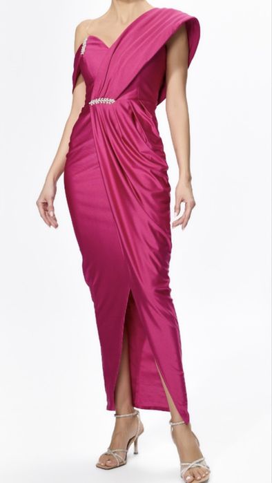 Rochie lunga fuchsia
