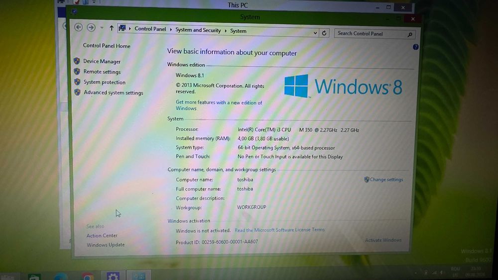 Laptop Toshiba Satellite C650-1E1