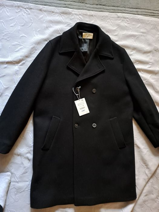 Palton Zara Premium,Lână si Casmir,Ediitie limitata,XL,,model Dsquared