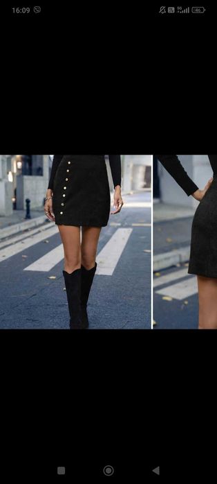 Черна парти блузка Shein