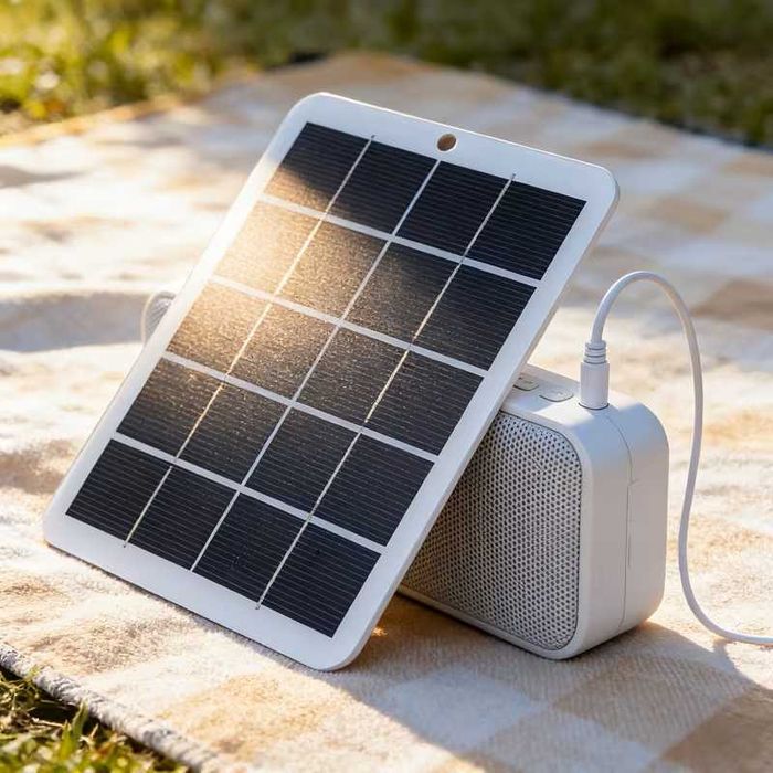 Компактен соларен панел Удобен соларен Power Bank - 3W