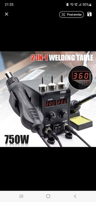 Statie cu aer cald si letcon