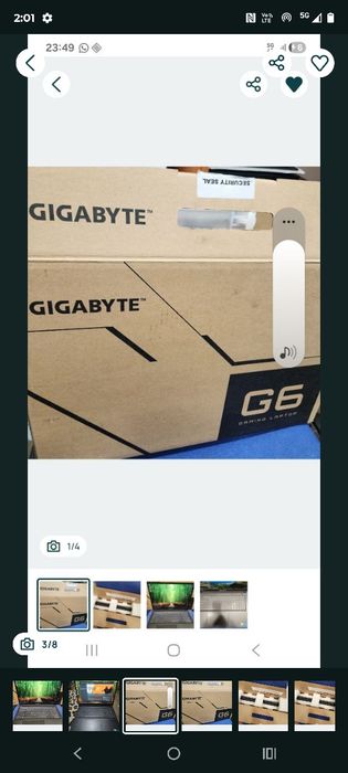 Vând sau schimb laptop gigabyte g6 ultra gaming