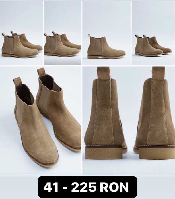 40-41 Ghete Zara man - Piele naturală / piele intoarsă Noi cu Eticheta