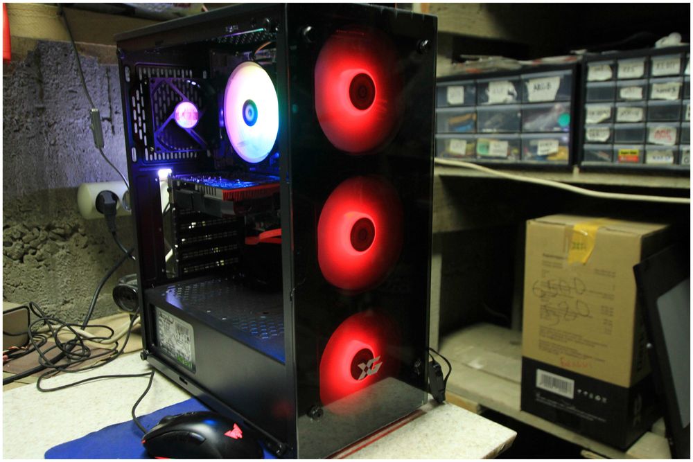 Игровой компьютер CS2. Core i5 7500, RX 570, Ram 16 GB