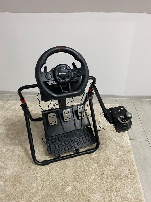 Vând volan,pedale,schimbător și suport Gaming