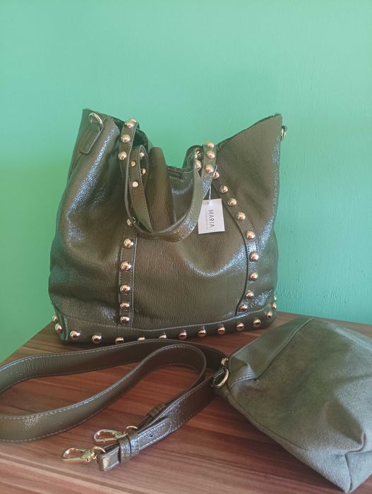 Нова бутикова чанта естествен лак