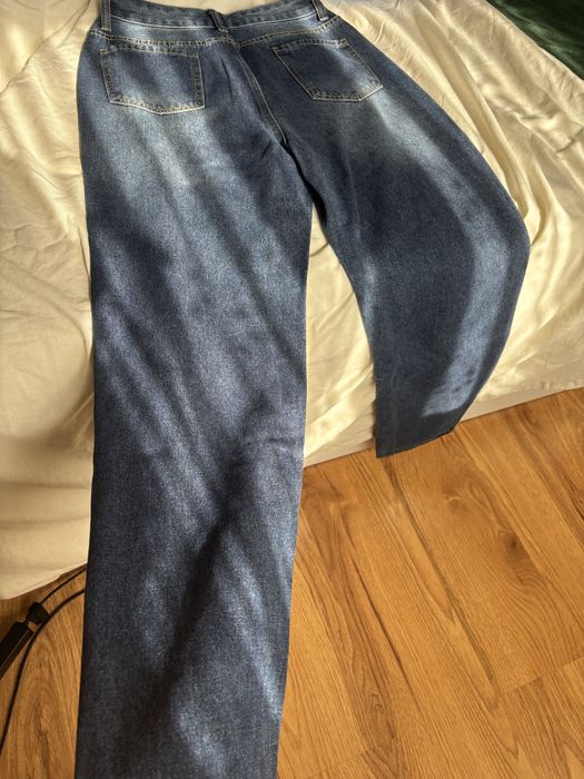 Чисто нови тъмно сини дамски дънки