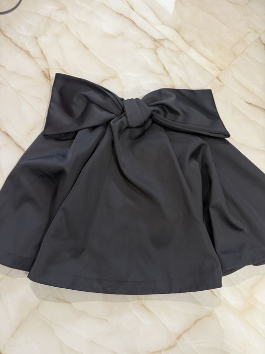 H&M edition черна рокля с пандела