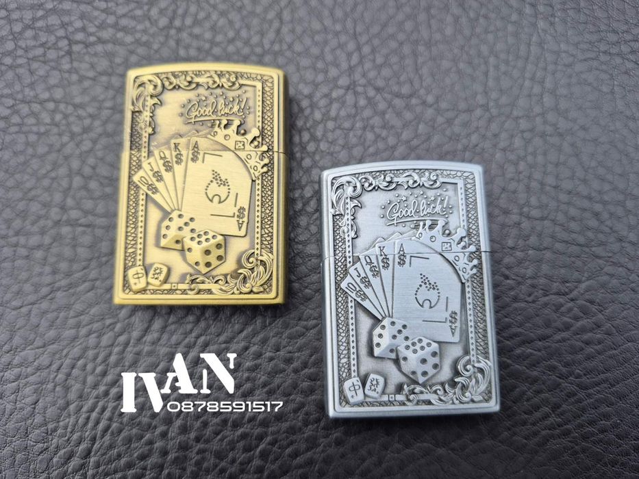 Газови метални релефни запалки CASINO