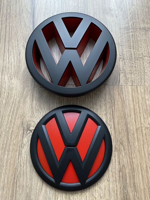 Emblema Embleme Semn Logo Negru Grila Bara Fata Haion Spate Vw Golf 5