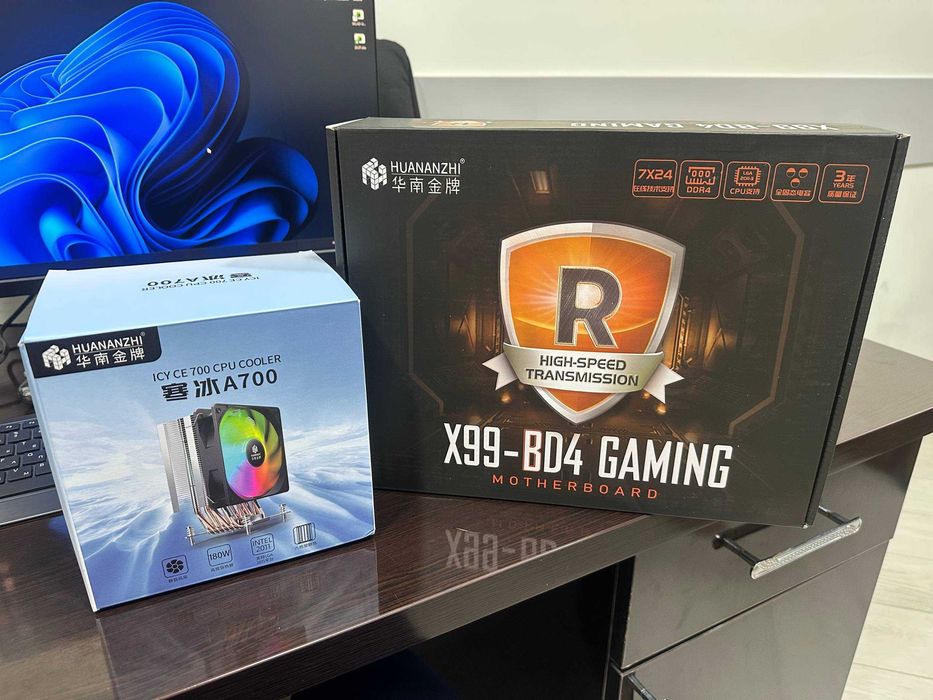 Плата X99-BD4  , INTEL XEON E5-2699V3 , Кулер A700