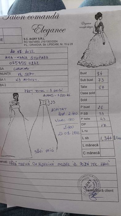 Rochie de mireasa și rochie de cununie!