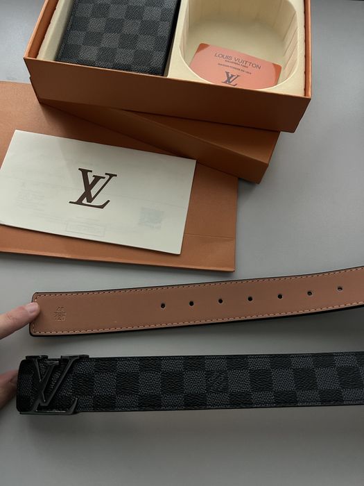 Колан и портфейл louis vuitton