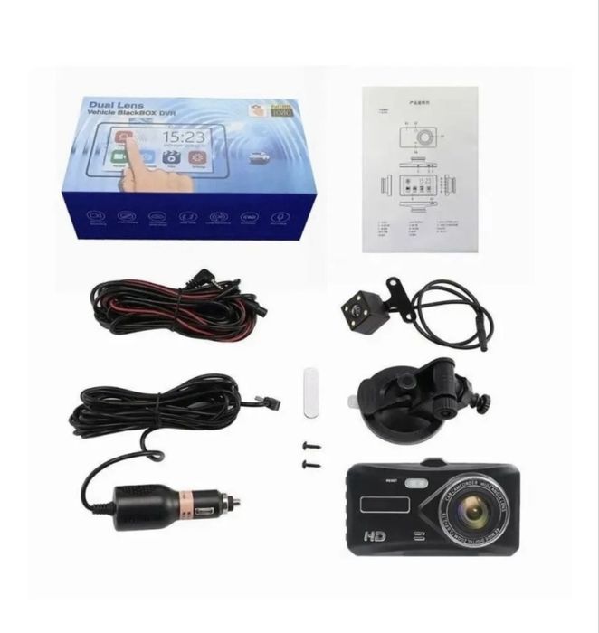 Автомобильный видеорегистратор/ Avtomobil kamerasi Dual lens BlackBox