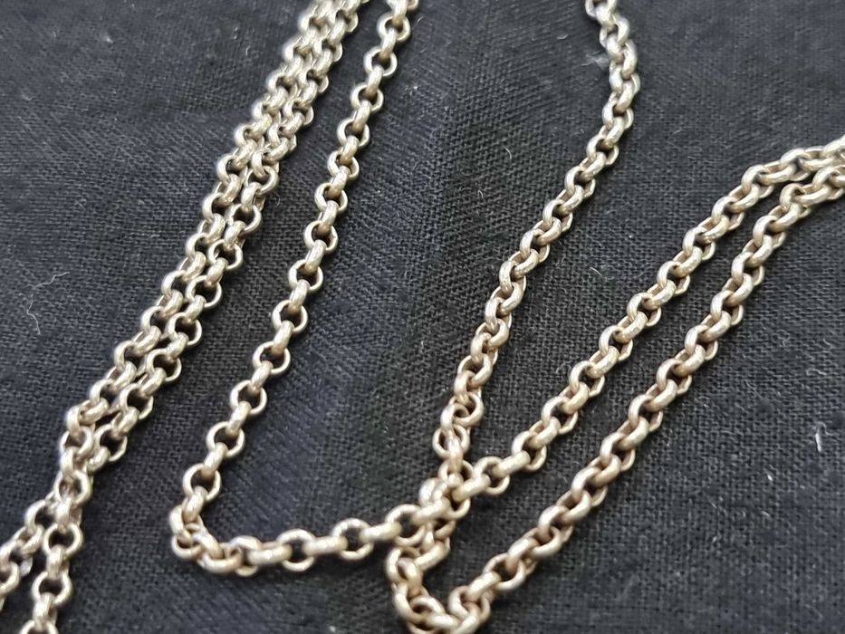 Сребърни бижута, комплект синджир, висулка и обеци,