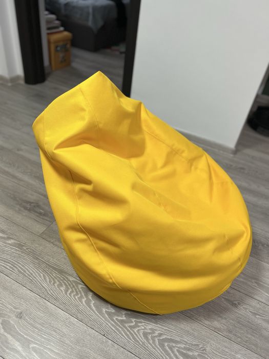 Fotoliu PUF nou galben