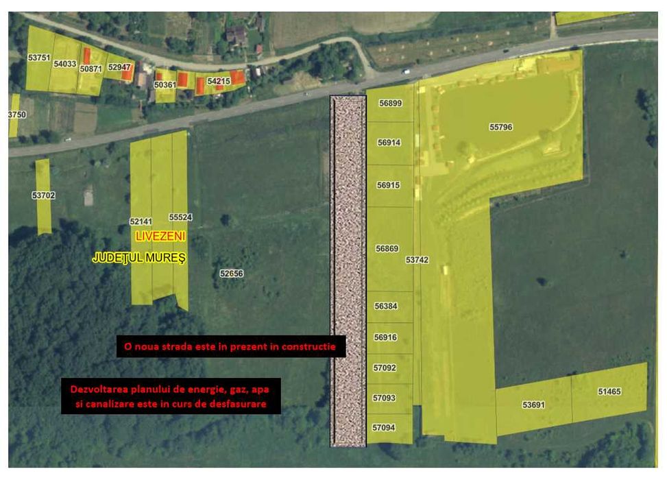 4 x 1000 mp Teren > Intravilane > PUZ, C.F, C.U. > Livezeni - Ivanesti