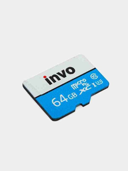 карта памяти microSD Invo объемом 64 ГБ 
Объем памяти