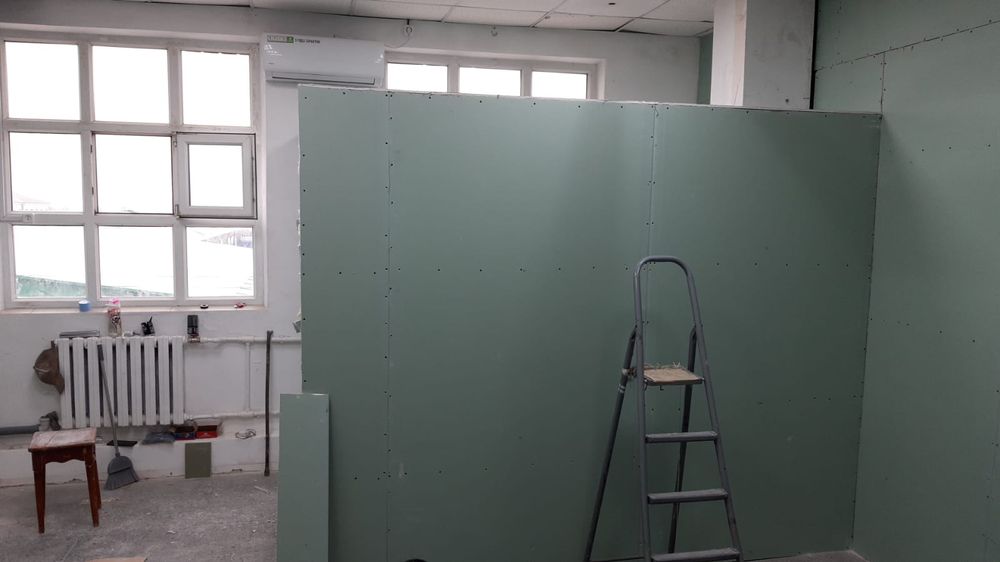 Гипсокартон работа, сайдинг, шпаклёвка и т.д