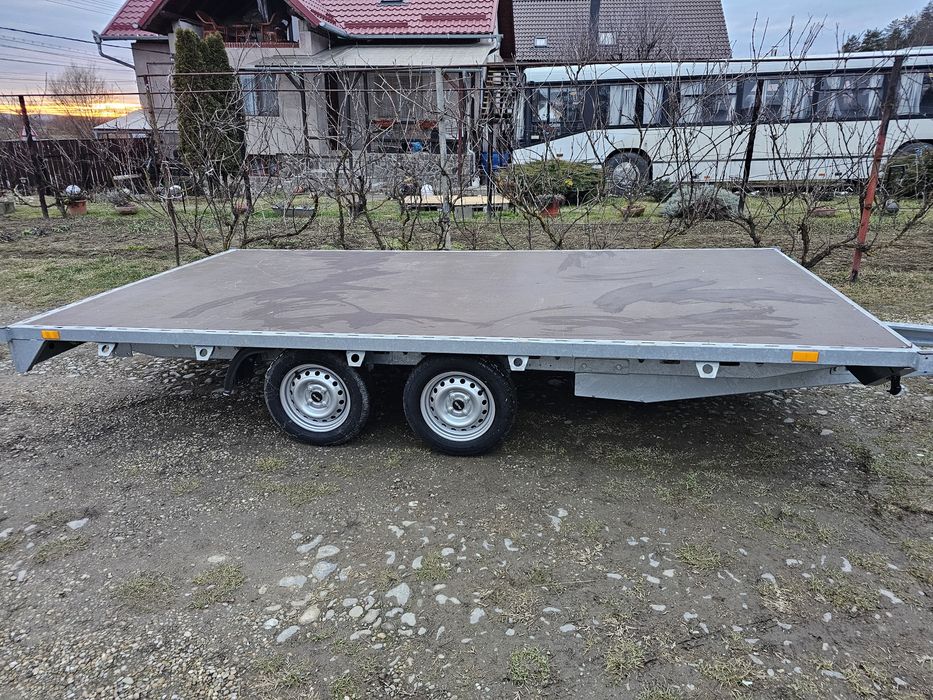 Remorca 2 axe 750kg Platforma 4.1m x 2.1 m