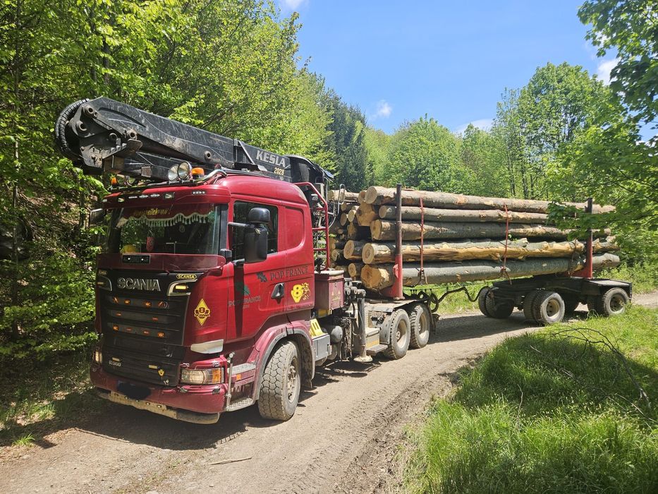 Camion SCANIA cu macara