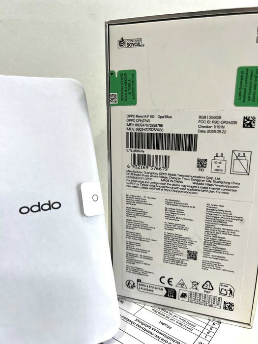 Oppo Reno 14F 5G, 256GB/8GB RAM Opal Blue, garanție2 ani, NOU!