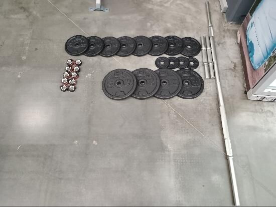 Set gantere și bară - produs resigilat - (SecondHand) Decathlon