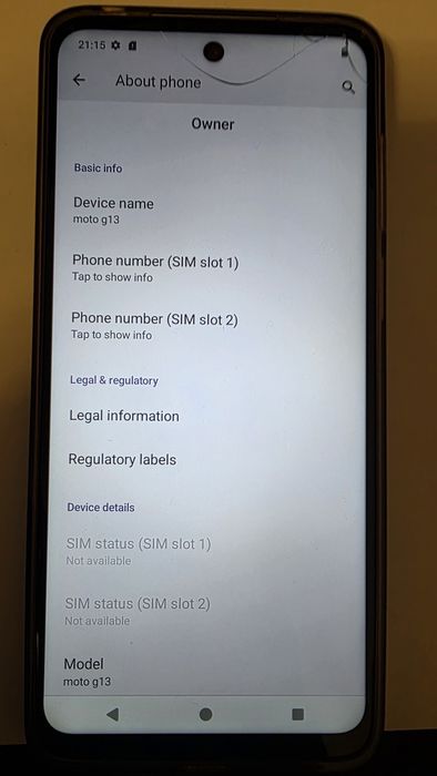 Motorola  g13 de vanzare