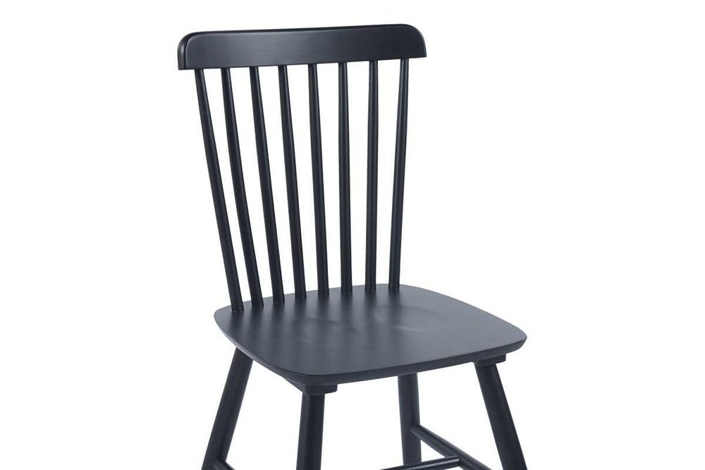 Трапезен стол Puzzle-home Melia, Каучуково дърво, Два цвята,45x51x87cm