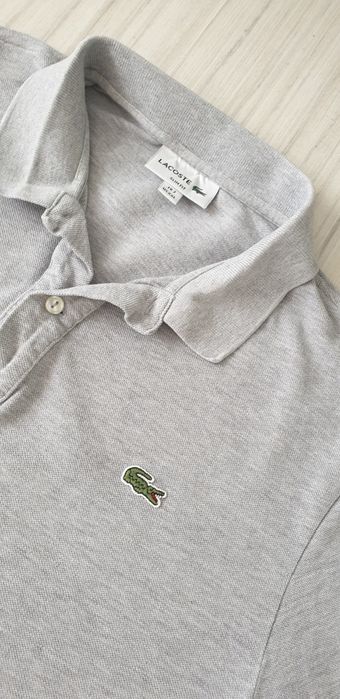 Lacoste Pique Cotton Slim Fit / 7 - 2XL - XL ОРИГИНАЛ! Мъжка Тениска!
