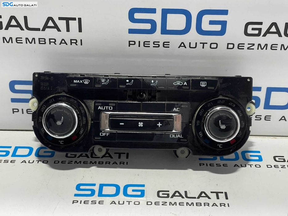 Panou Unitate Comanda AC Aer Conditionat Clima Climatronic cu Incalzire in Scaune Skoda Superb 2 2008 - 2015 Cod 3T0907044AS 5HB009749-45 [L2841]