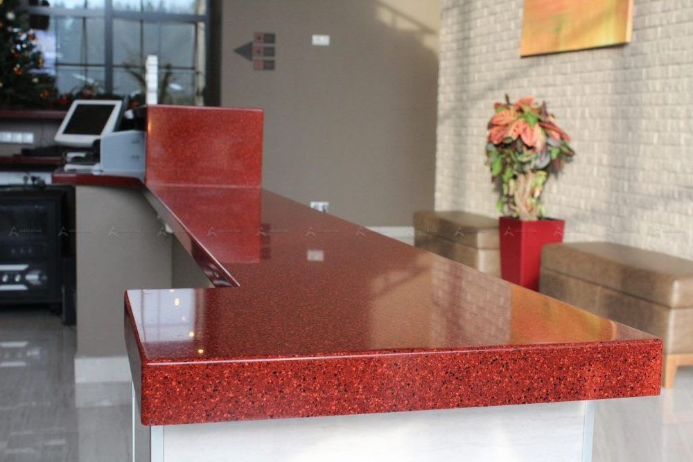 Столешницы из искусственный камень для Ресепшин