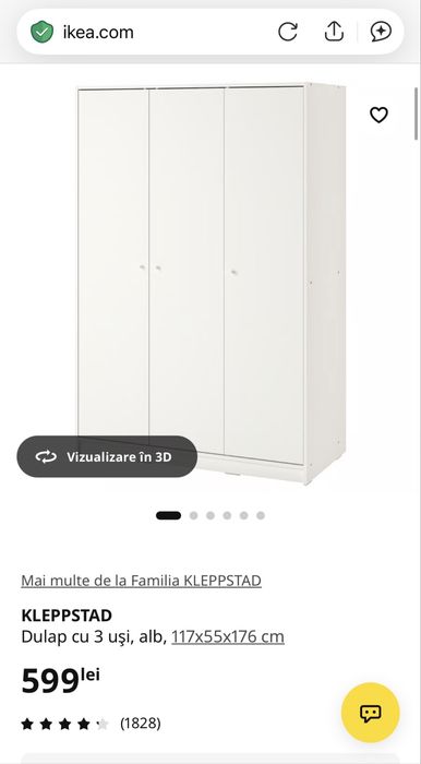 Dulap IKEA alb stare f buna