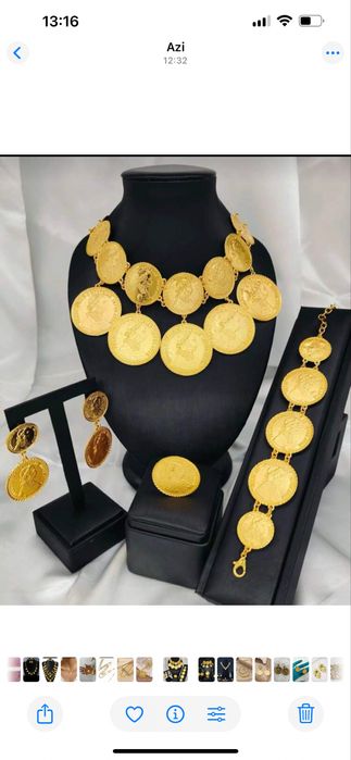 Set colier cercei inel bratara