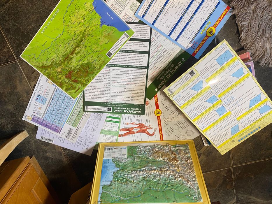 Помагала за 1-12 клас по всички предмети 12 броя