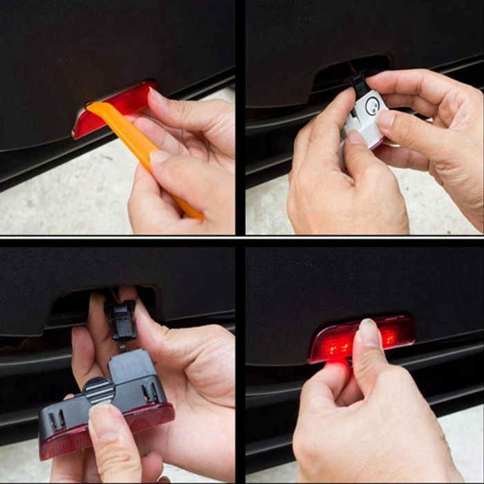 Set lampi dedicate  logo Volkswagen pt portiere VW Passat B6, Golf 5,