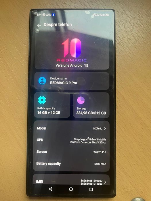Vând sau schimb Redmagic 9 pro