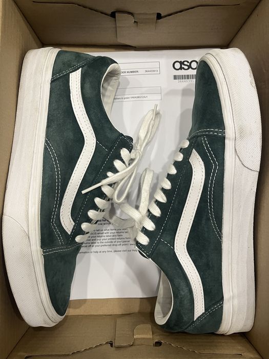 Vans Old Skool Low Suede Dark Green UK 8 / 42 номер / skater sneakers