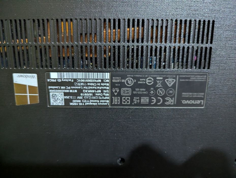Ноутбук Lenovo ideapad inter core i5 6th