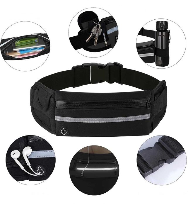 Неопренова Чанта Колан за Бягане и Фитнес, Подарък- Хавлиени Накитници