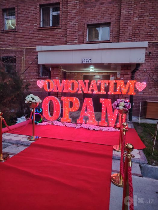 Har hil turdagi decoratsa yozuvlarimiz, skidkada 500 ming so'm