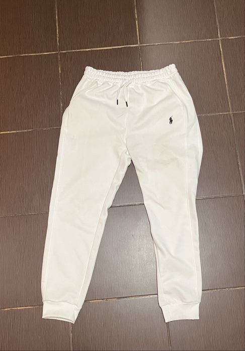 panaloni alb de trening Ralph Lauren original
