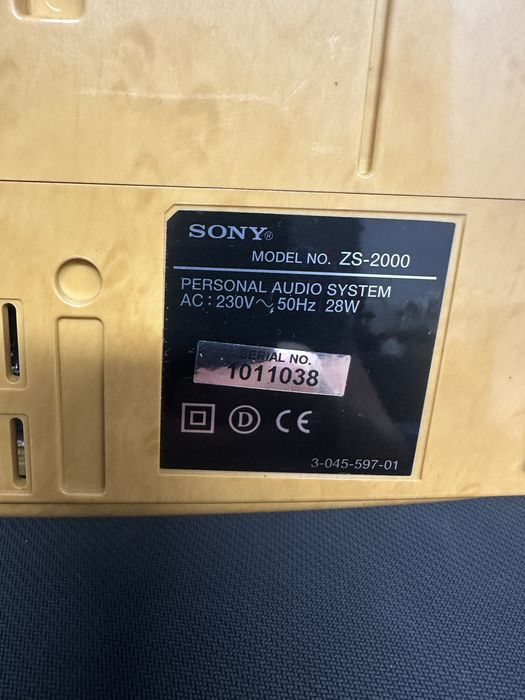 Radio cd Sony zs-2000