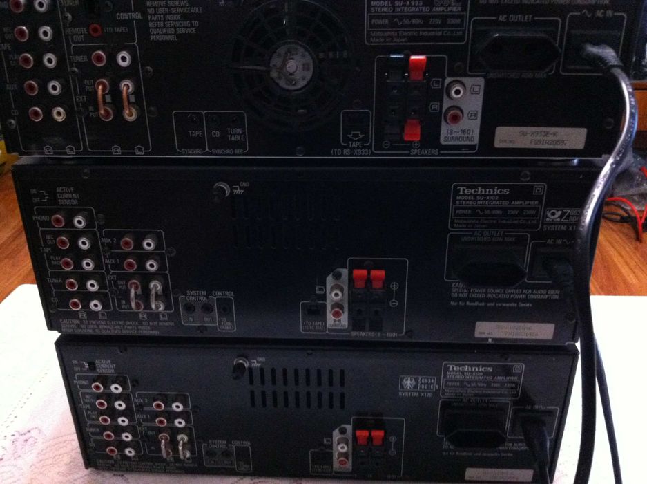 Amplificator Technics SU-X933/Technics SU-X102/SU-X120 Class A statie