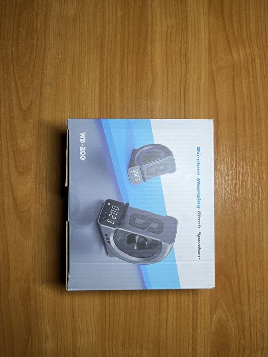 Boxa wireless cu ceas si incarcare telefon, speaker wd-200