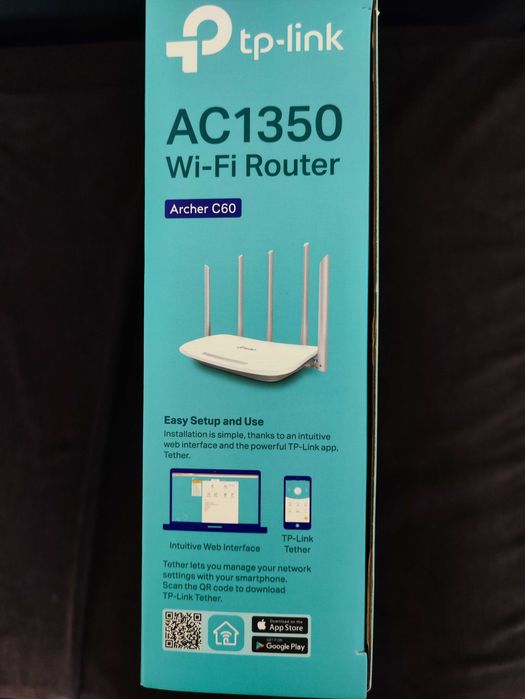 Wi-Fi Рутер TP-Link Archer C60 (AC1350) – Като нов!