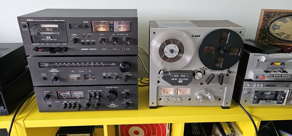 Superbă Linie Vintage Akai AM 2600, Akai GXC 709d, Akai AT 2400