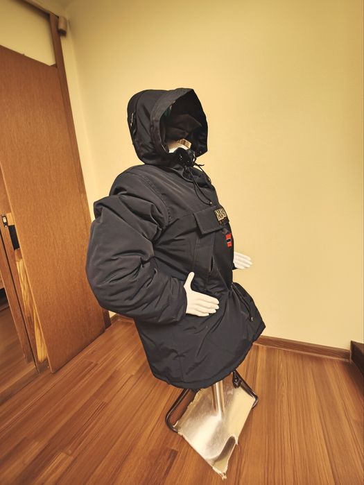 Napapijri unisex bleumarin L-XL – geacă iarnă reglabilă, călduroasă și