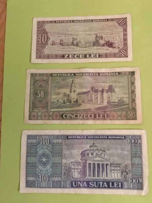 Bancnote colectie: 10, 50 si 100 lei